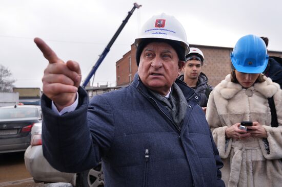 Строительство станции метро "Хорошевская" Третьего пересадочного контура