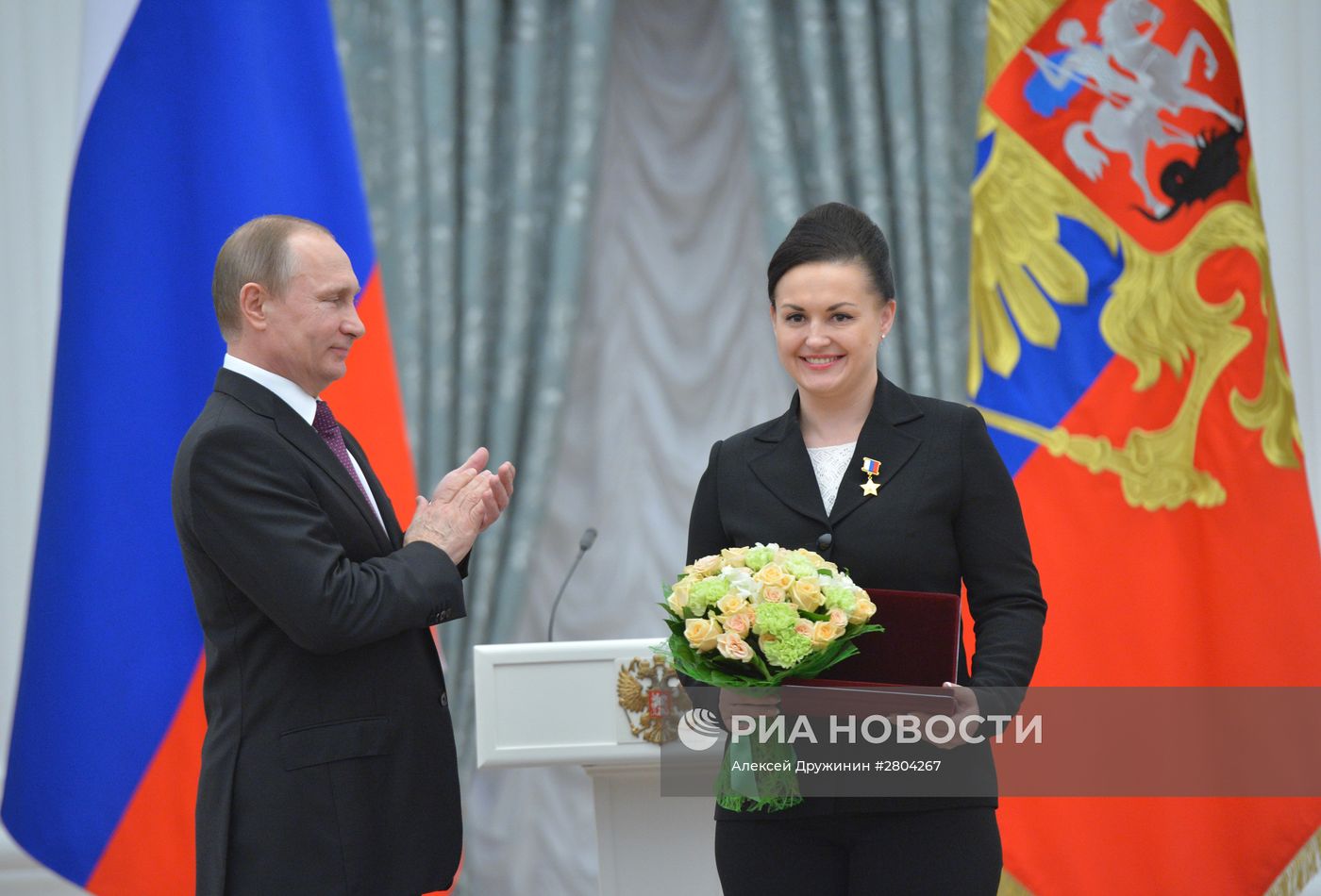 Вручение государственных наград президентом РФ В. Путиным в Кремле