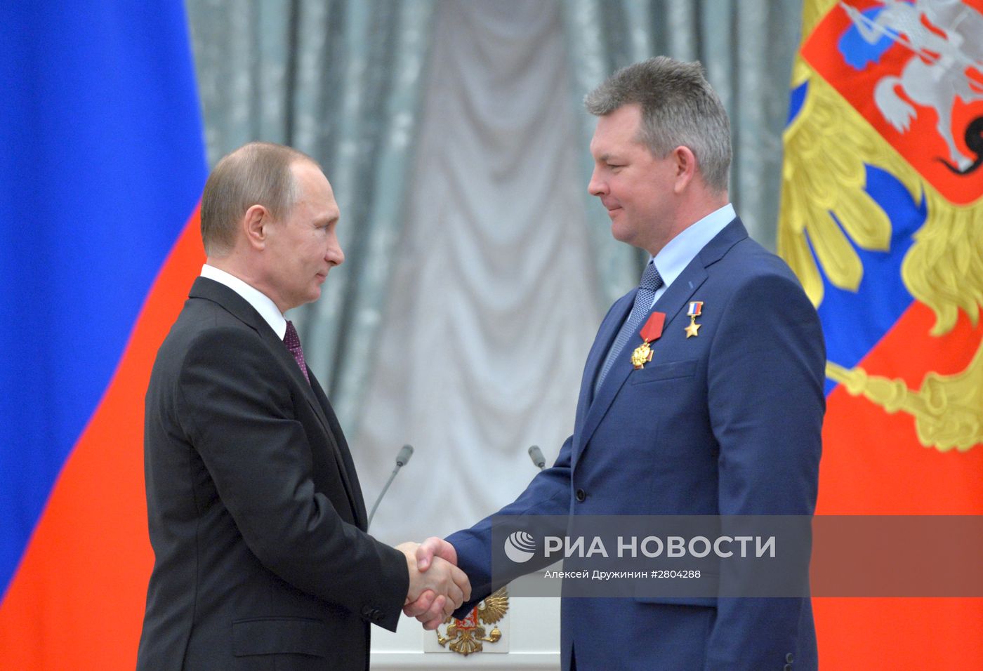Вручение государственных наград президентом РФ В. Путиным в Кремле