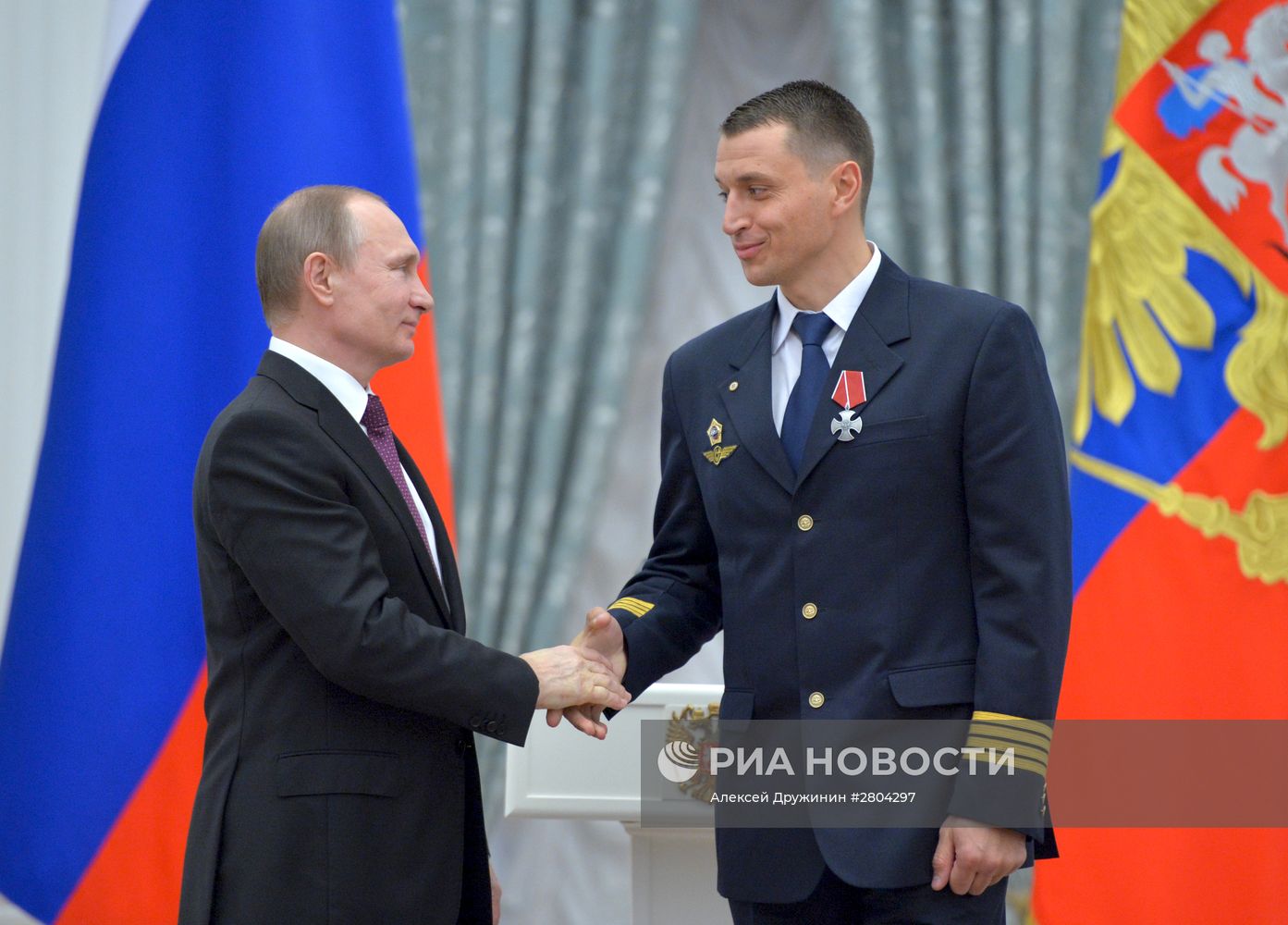 Вручение государственных наград президентом РФ В. Путиным в Кремле