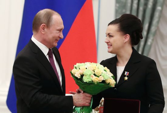 Вручение государственных наград президентом РФ В. Путиным в Кремле