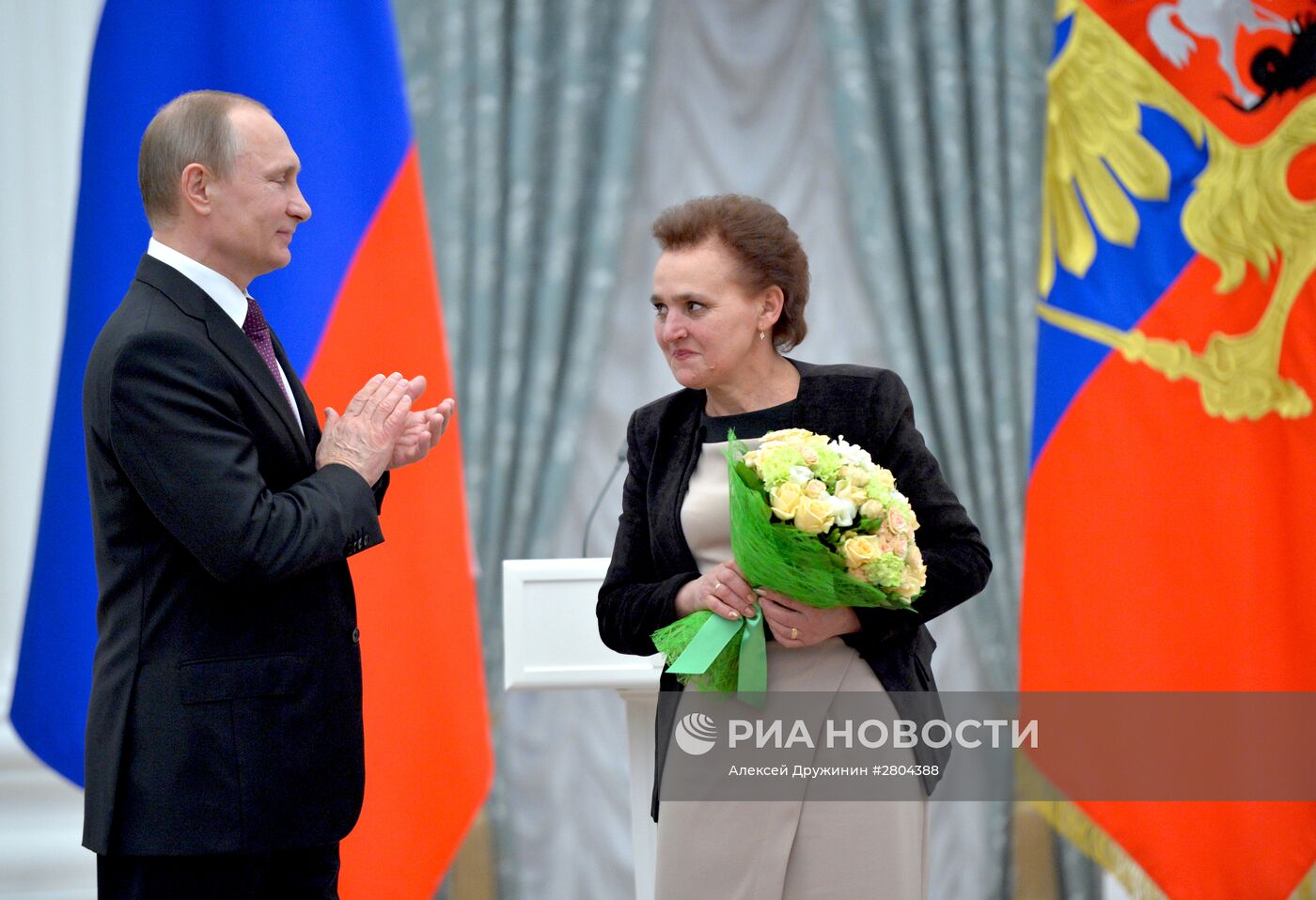 Вручение государственных наград президентом РФ В. Путиным в Кремле