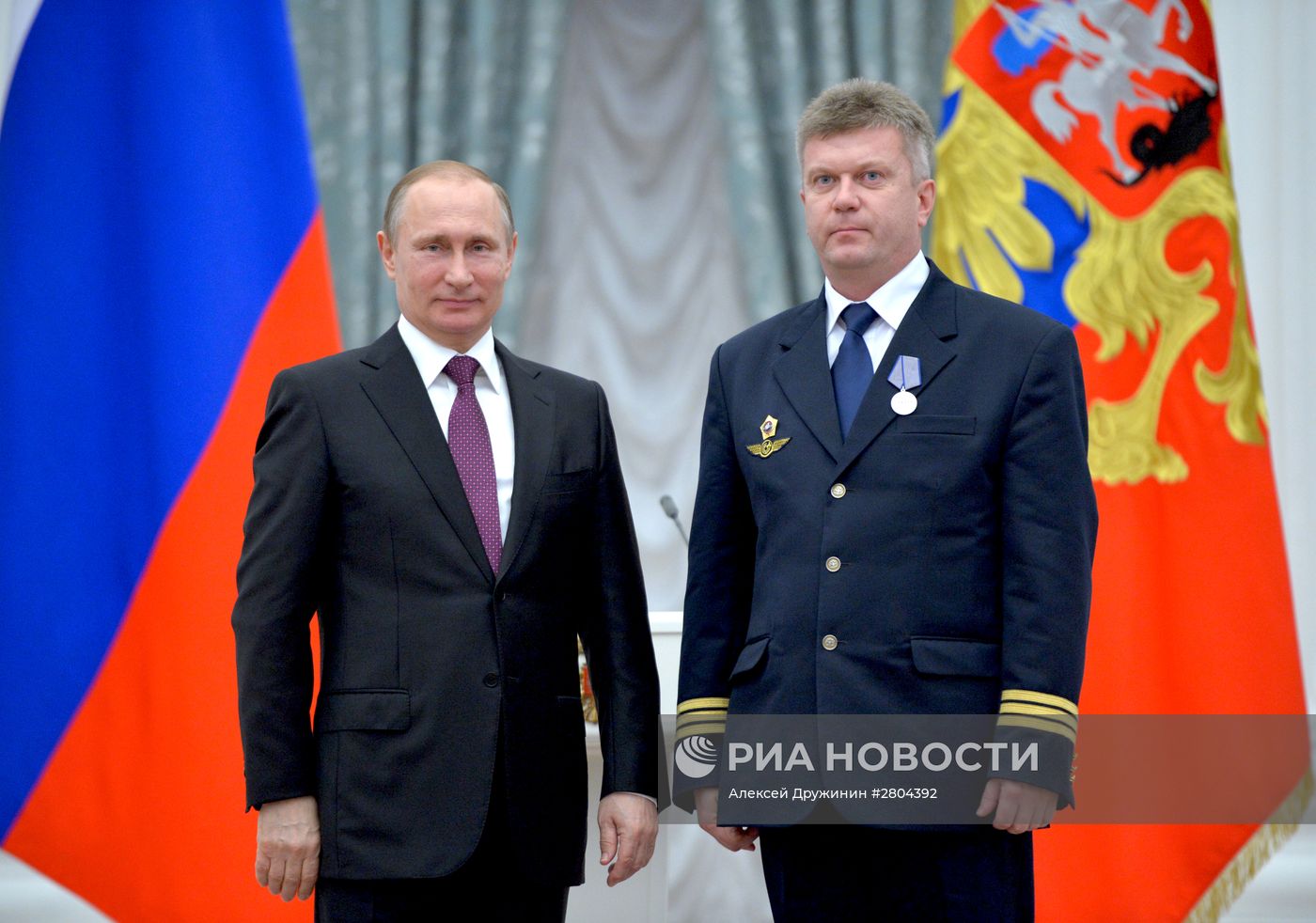 Вручение государственных наград президентом РФ В. Путиным в Кремле
