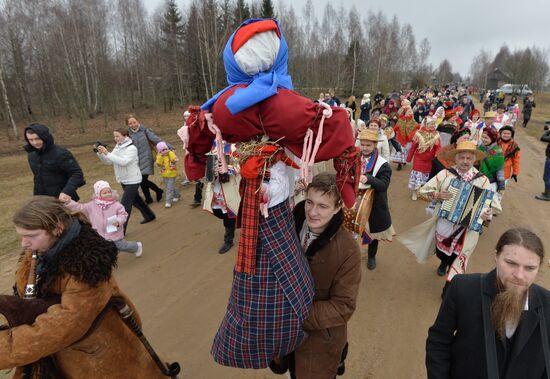 Празднование Масленицы в Белоруссии