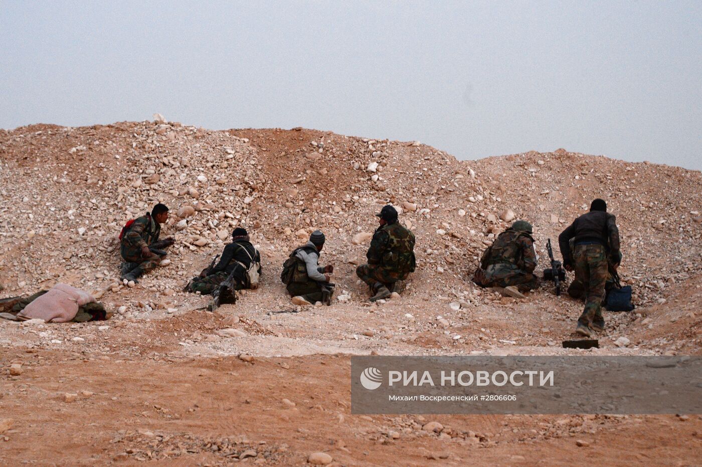 Боевые действия сирийской армии в окрестностях Пальмиры