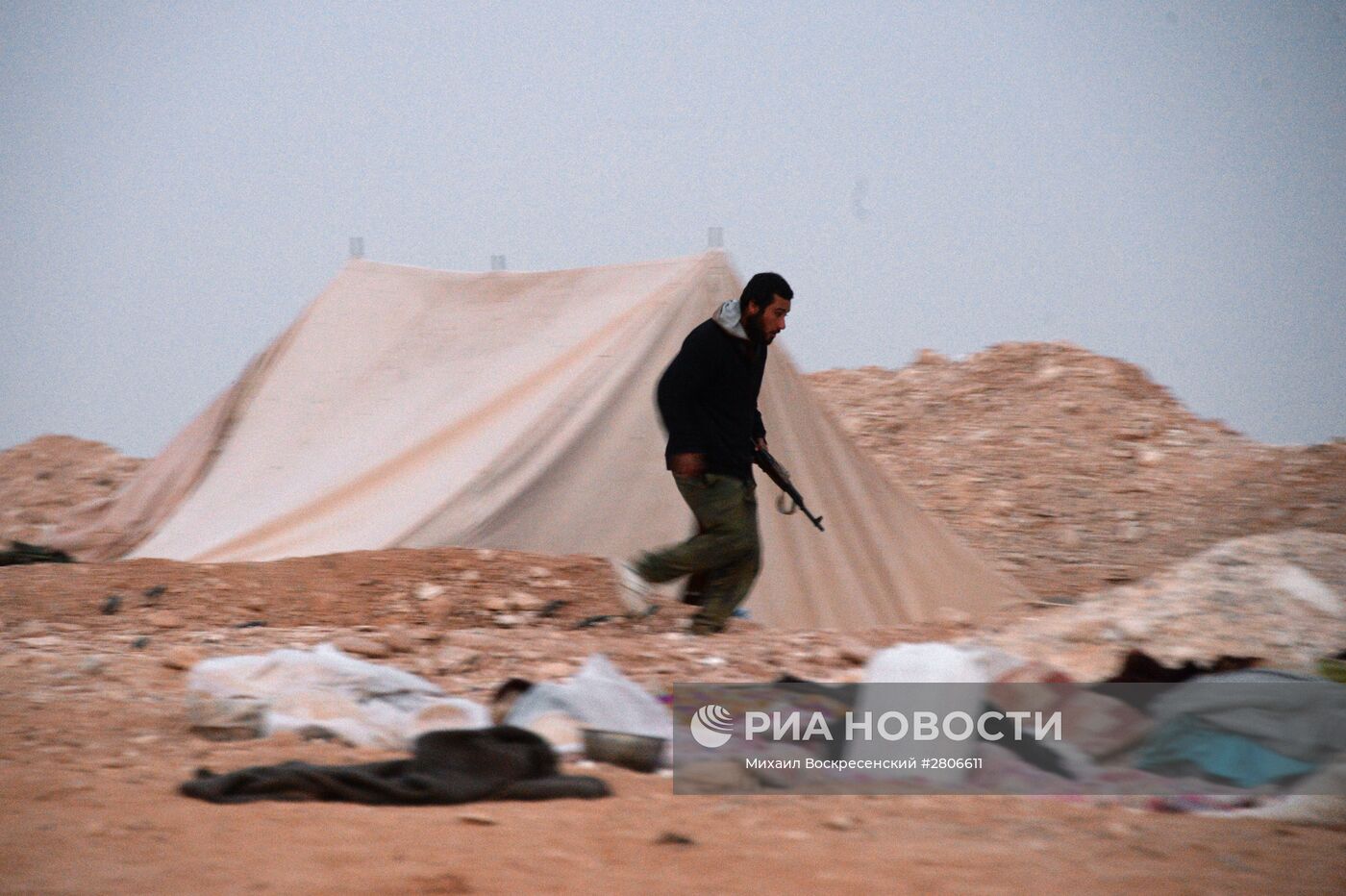 Боевые действия сирийской армии в окрестностях Пальмиры