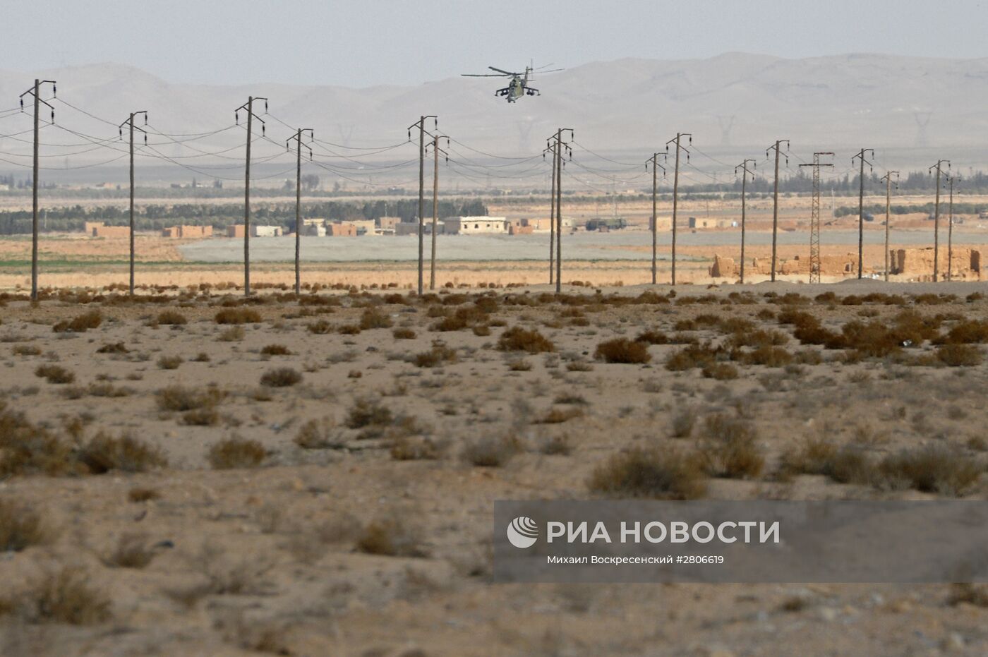 Боевые действия сирийской армии в окрестностях Пальмиры