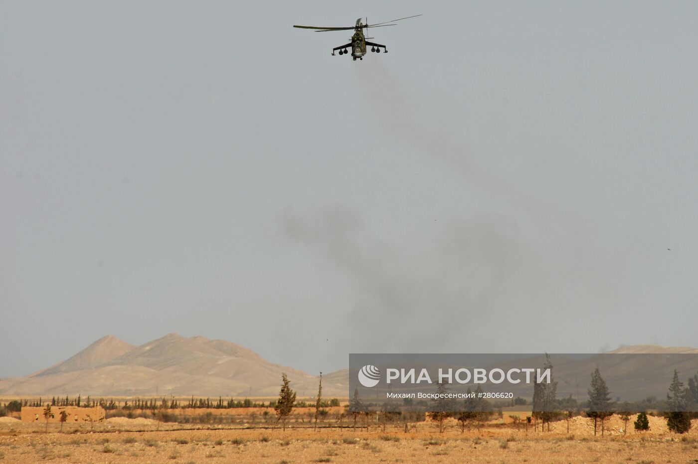 Боевые действия сирийской армии в окрестностях Пальмиры