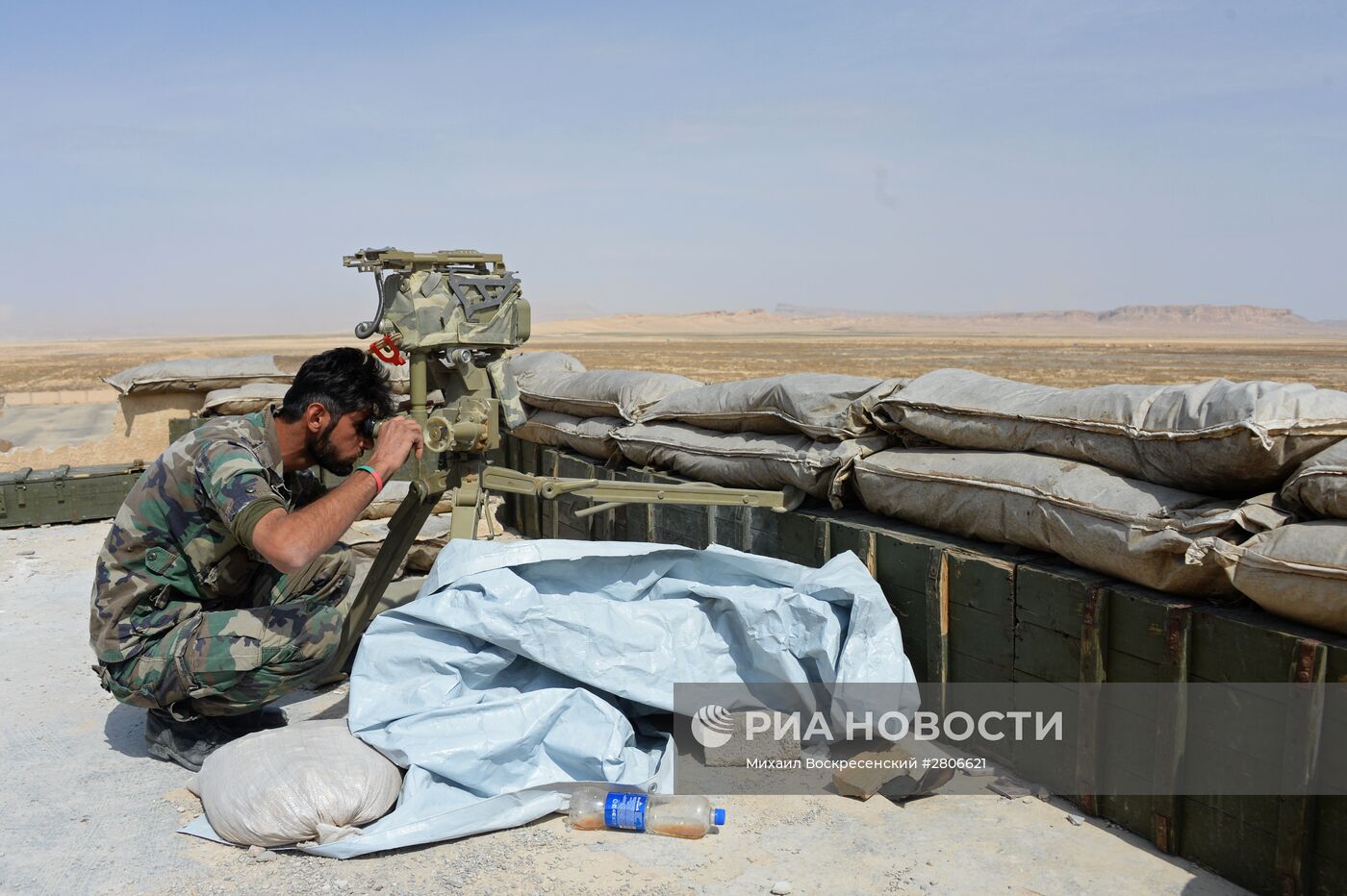 Боевые действия сирийской армии в окрестностях Пальмиры