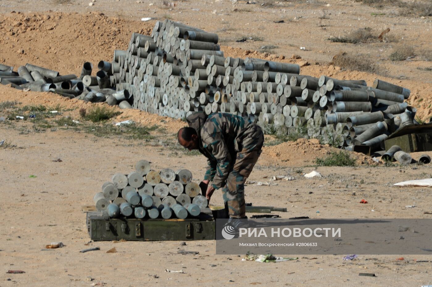 Боевые действия сирийской армии в окрестностях Пальмиры