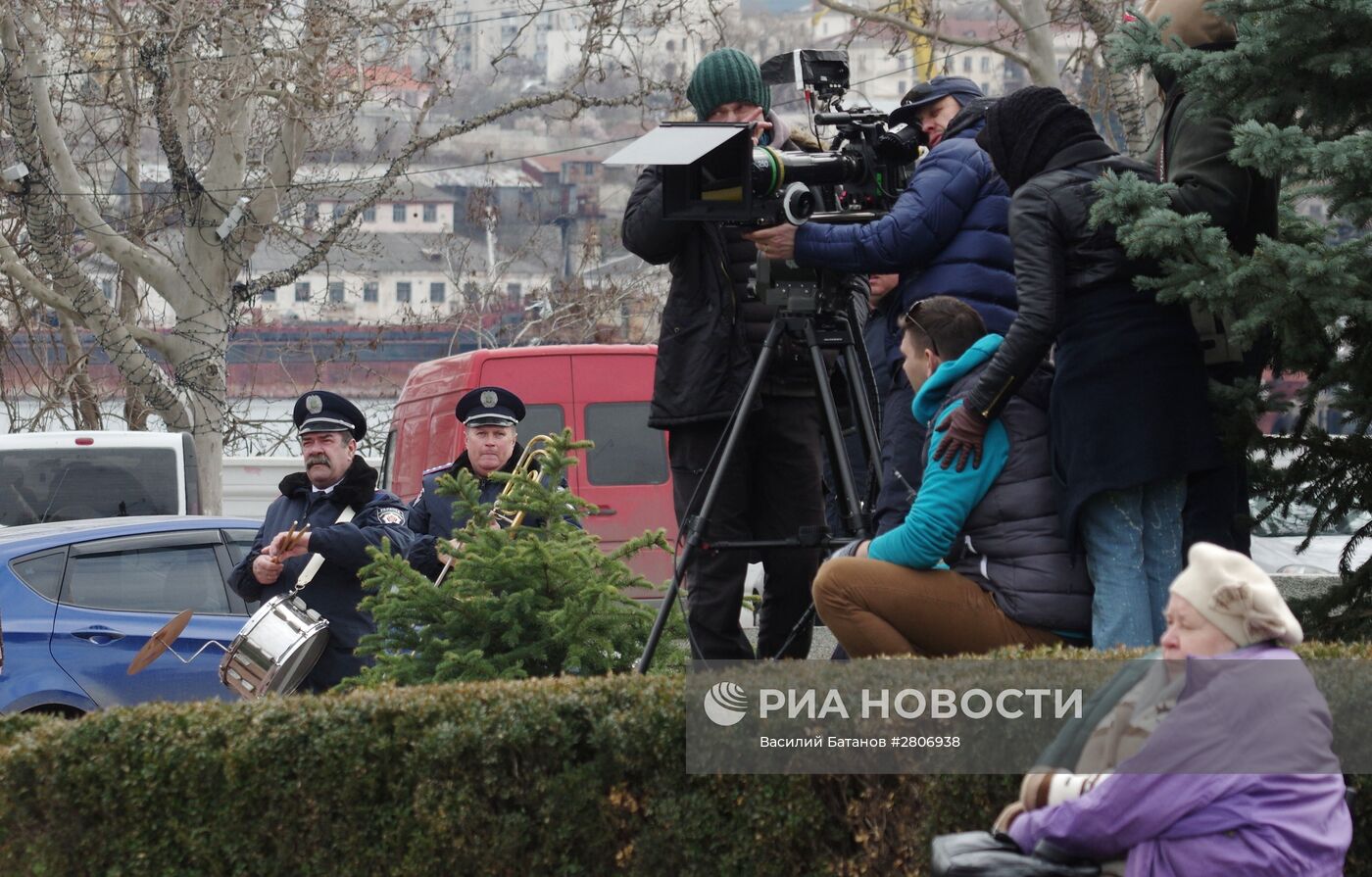 Съемки фильма о событиях "Крымской весны" в Севастополе