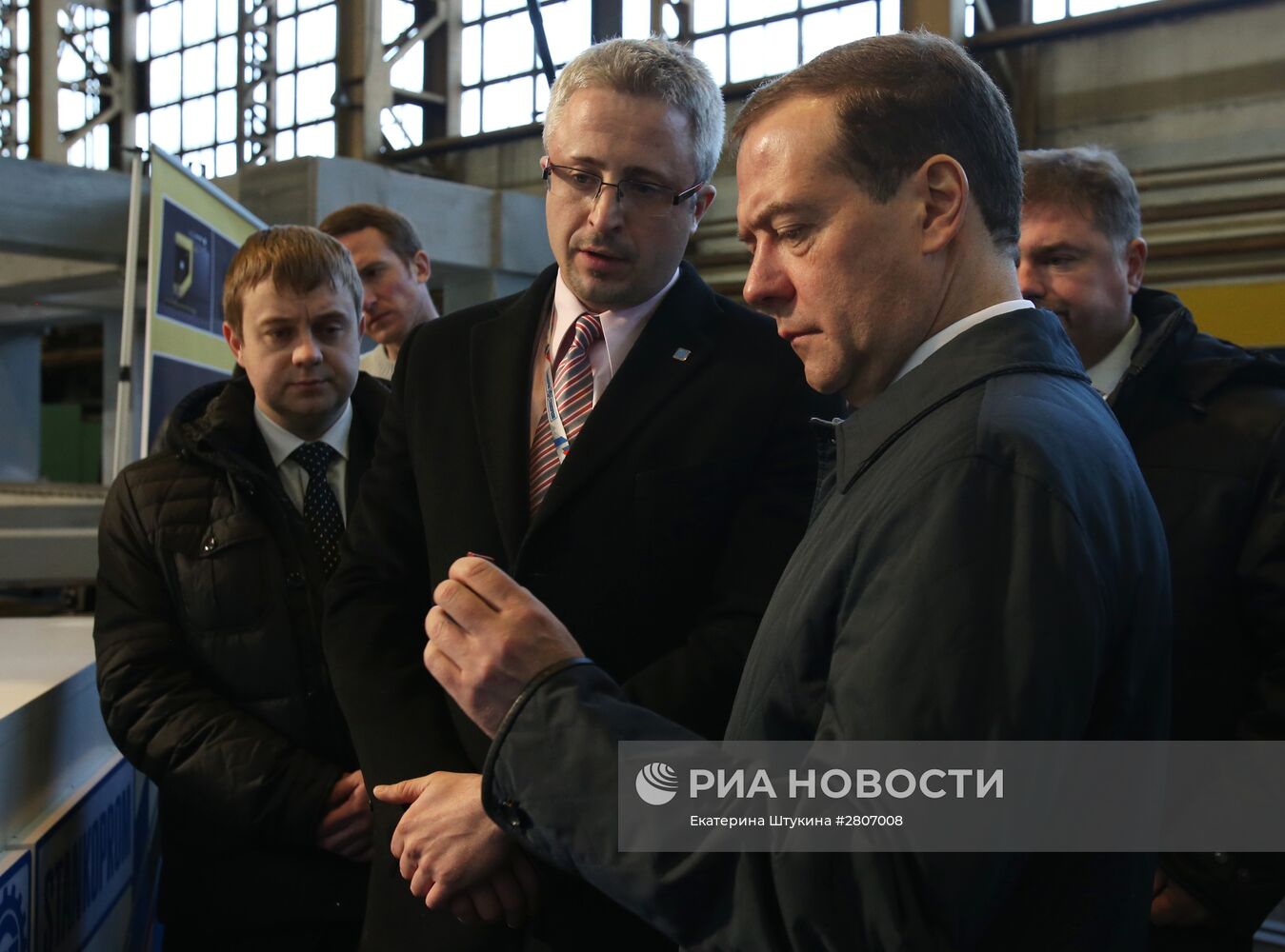 Премьер-министр РФ Д. Медведев посетил предприятие группы "Стан" в Коломне