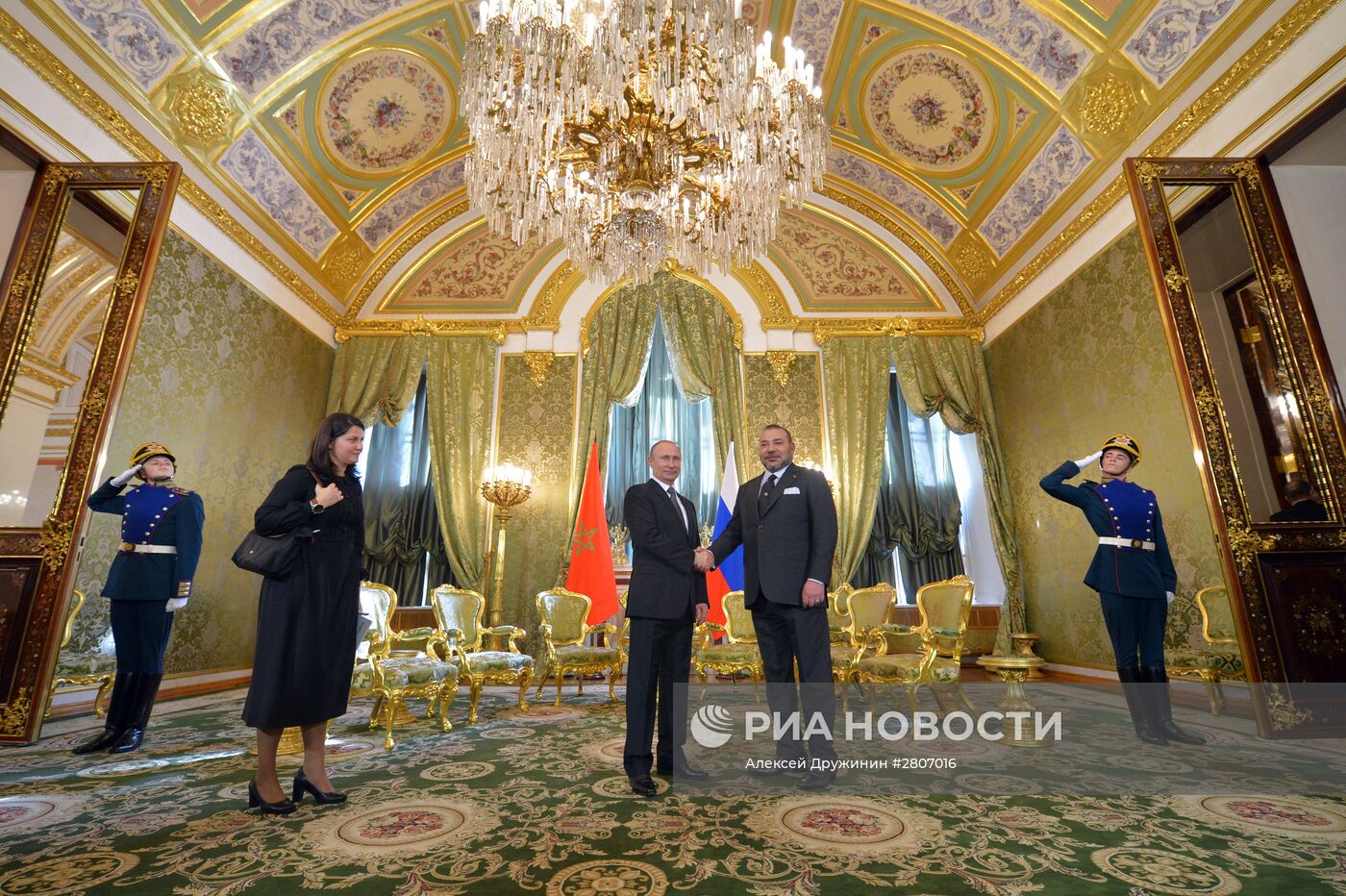Встреча президента РФ В. Путина с королем Марокко Мухаммедом VI