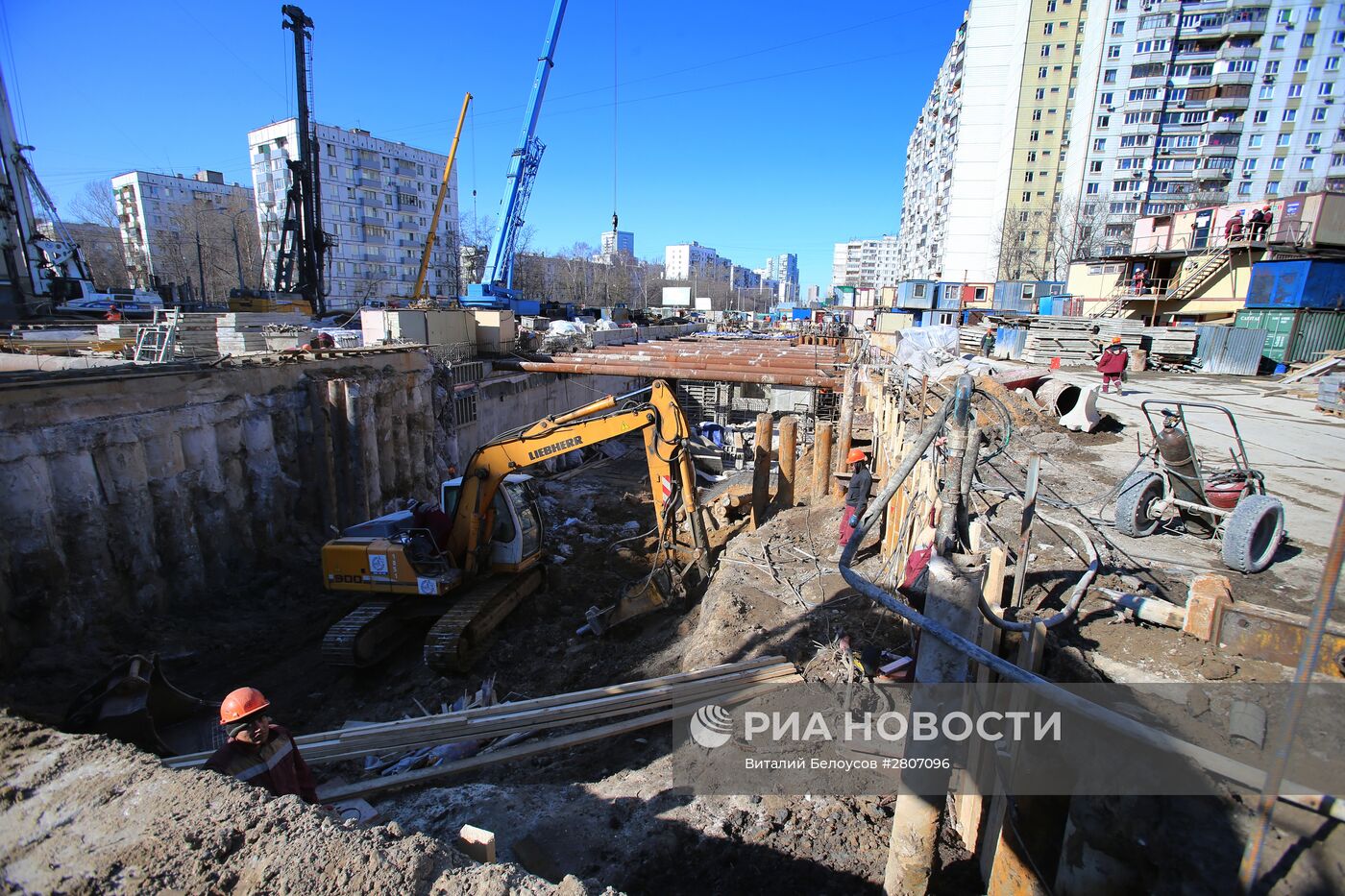 Ход строительства станции "Фонвизинская"