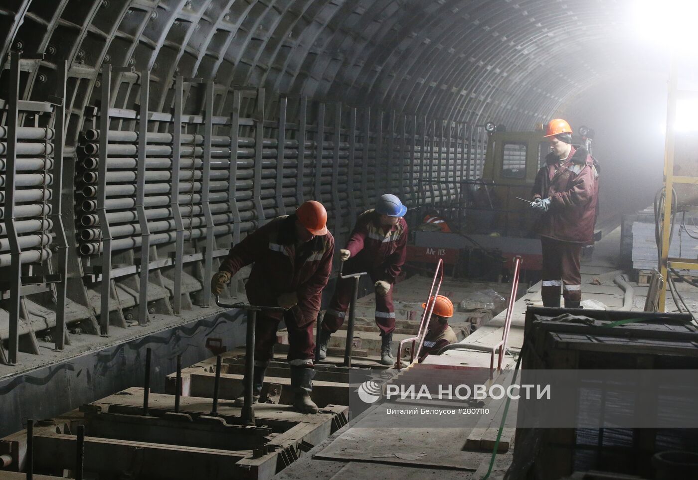 Ход строительства станции "Фонвизинская"