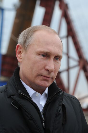 Рабочая поездка президента РФ В. Путина в Крымский федеральный округ