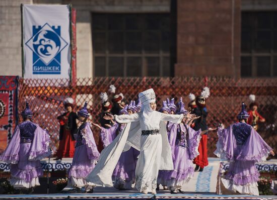 Празднование Нооруза в Бишкеке