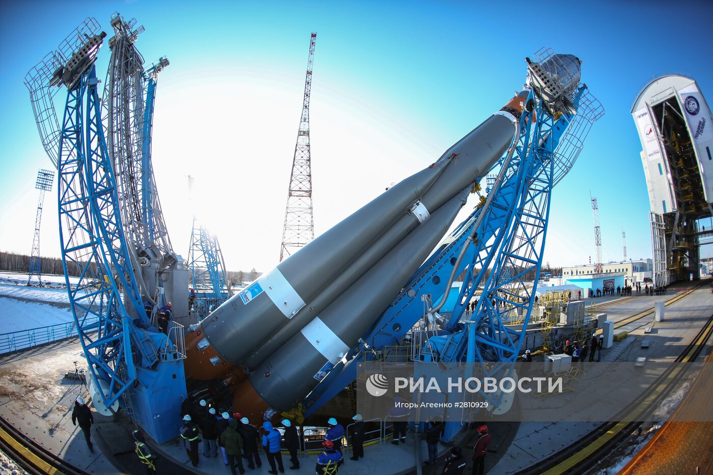 "Сухой вывоз" ракеты "Союз-2.1а" на космодроме "Восточный"
