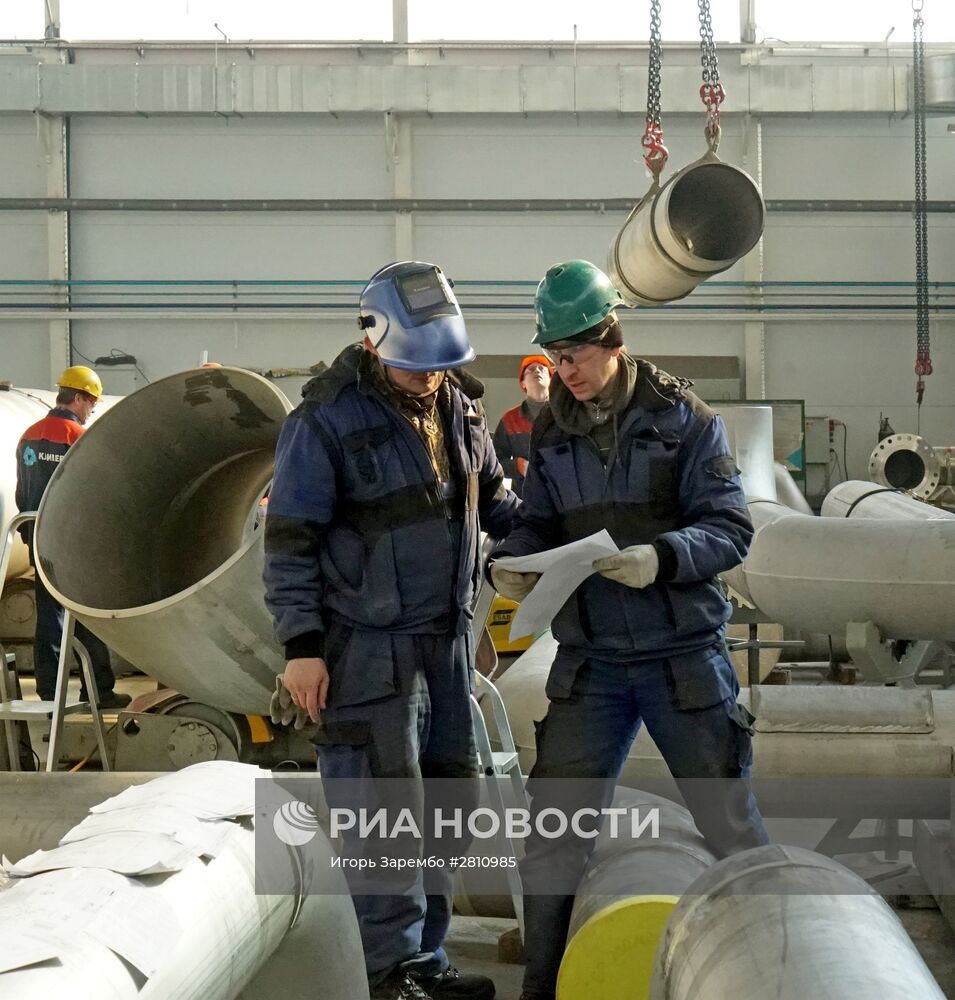 Производство нефтяного оборудования на заводе компании "Кливер" в Калининградской области