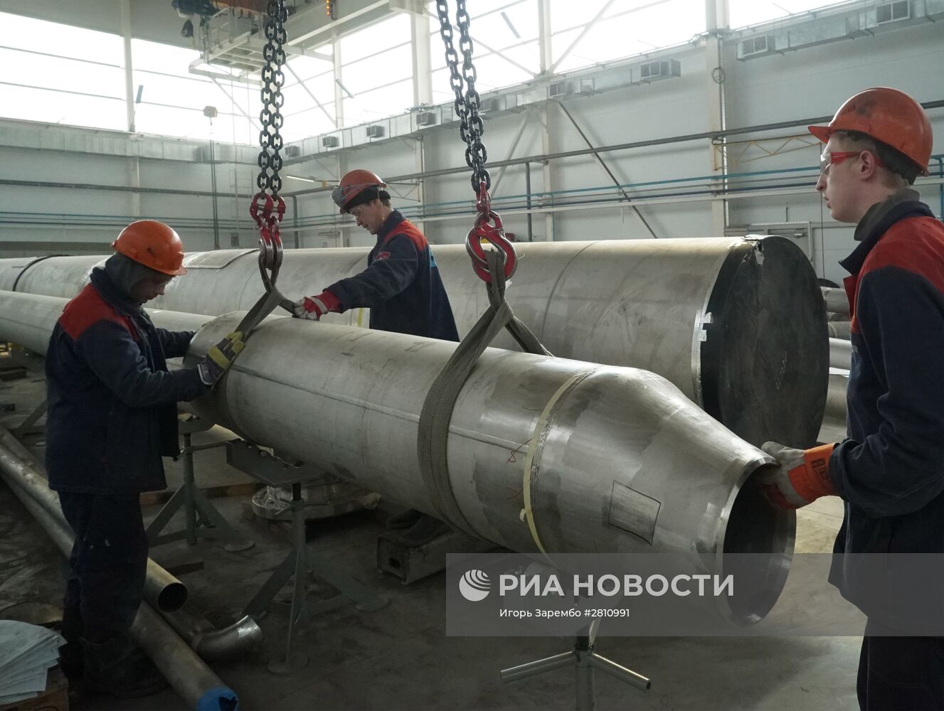 Производство нефтяного оборудования на заводе компании "Кливер" в Калининградской области