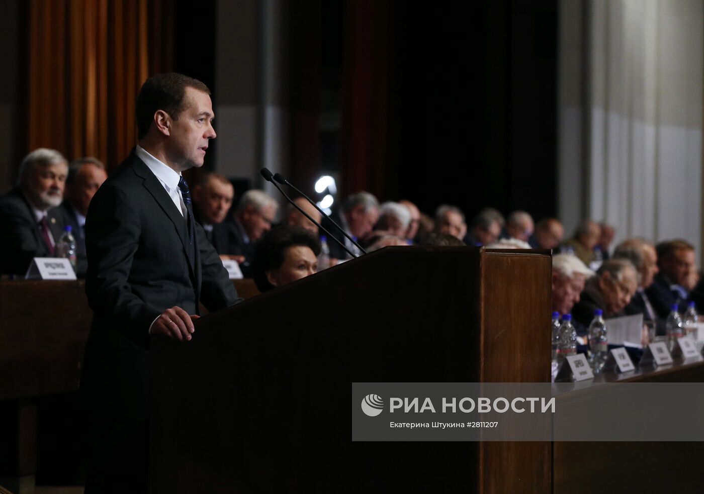 Премьер-министр РФ Д. Медведев выступил на общем собрании Российской академии наук