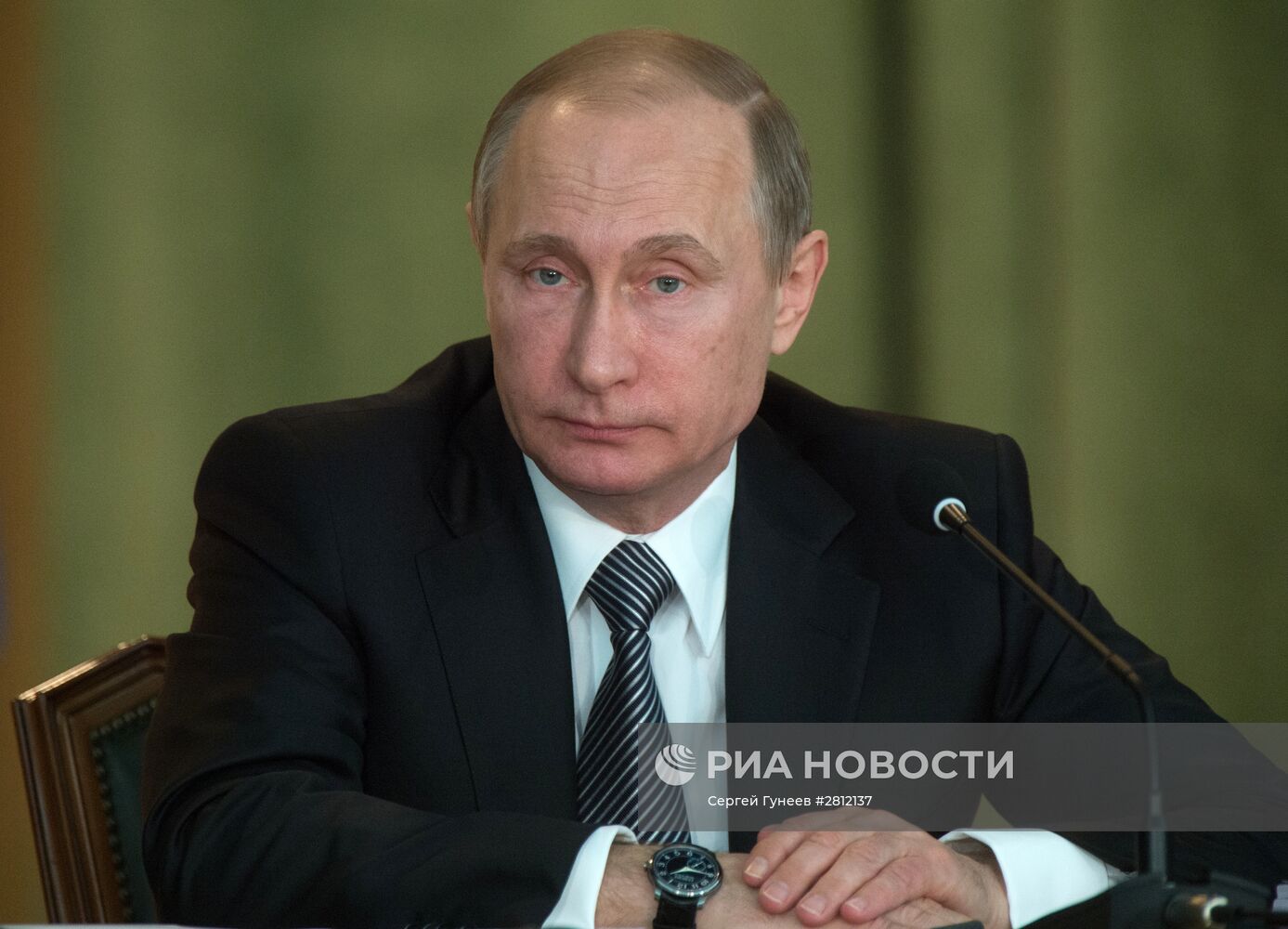 Президент РФ В. Путин принял участие в расширенном заседании коллегии Генеральной прокуратуры РФ