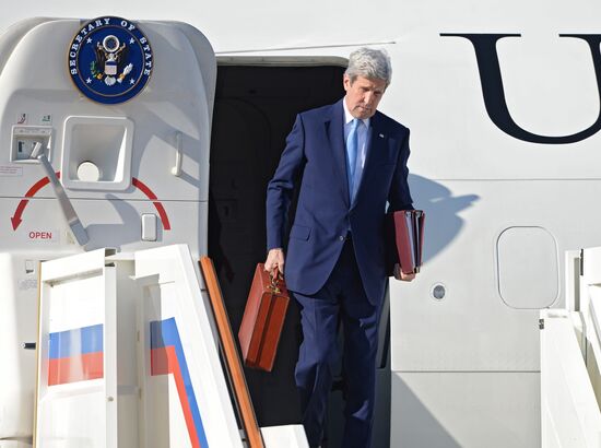 Прилет Государственного секретаря США Дж.Керри в Москву