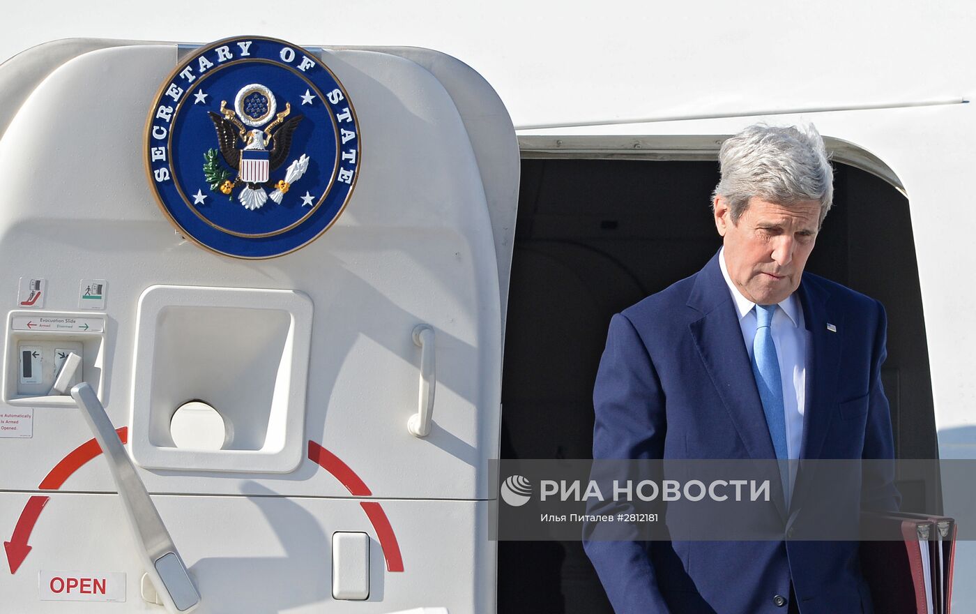 Прилет Государственного секретаря США Дж.Керри в Москву