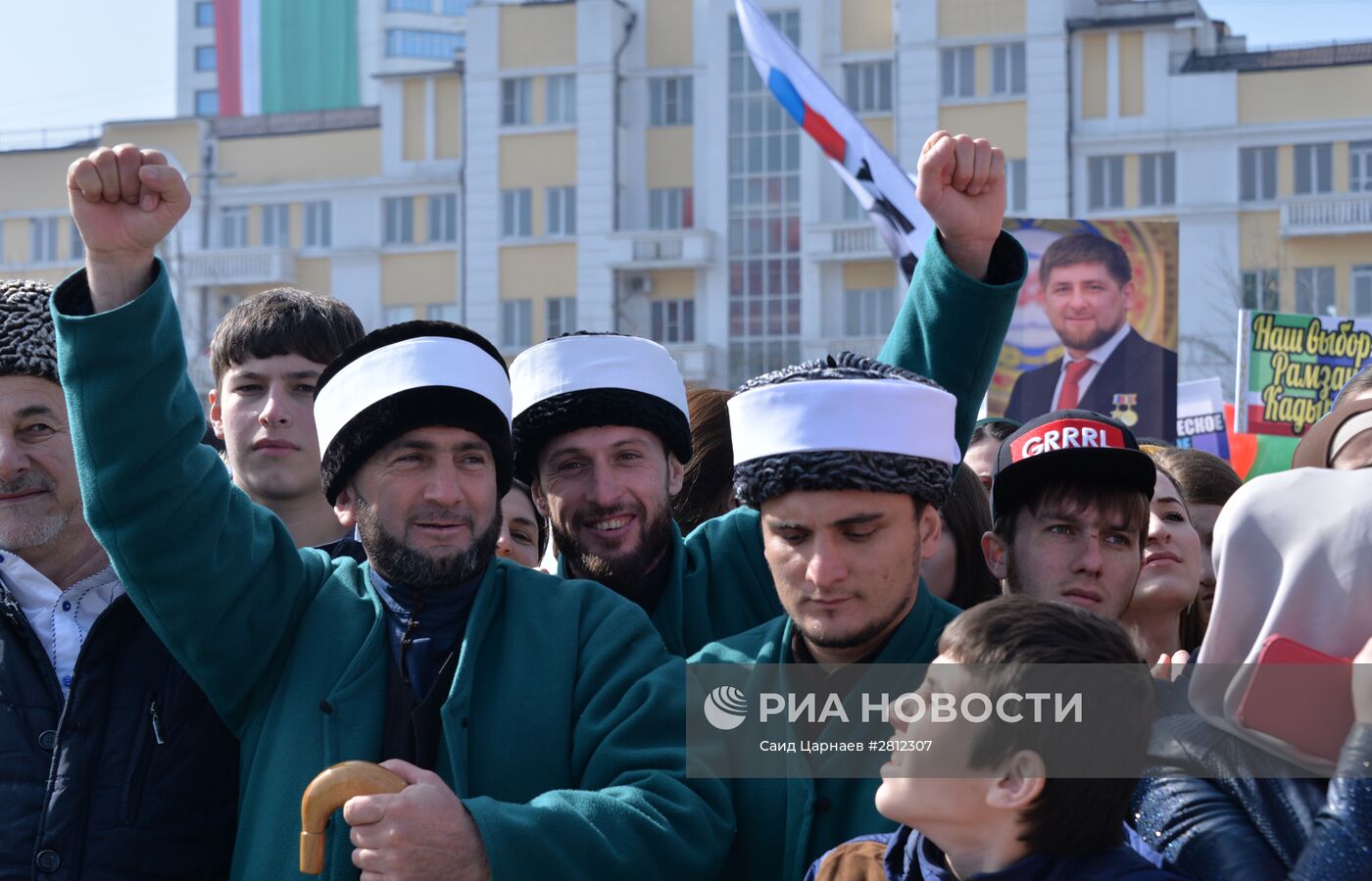 Празднование Дня конституции Чеченской Республики в Грозном