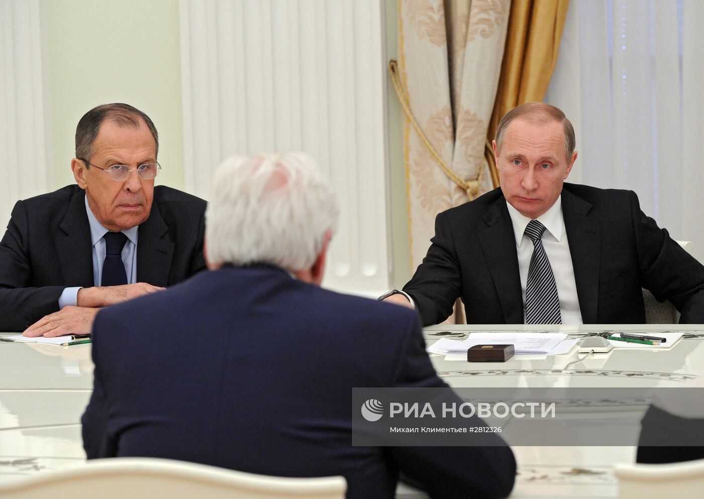 Рабочая встреча президента РФ В.Путина с главой МИД Германии Ф. Штайнмайером