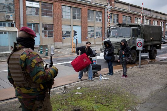 Ситуация в Брюсселе после серии взрывов в аэропорту и метро