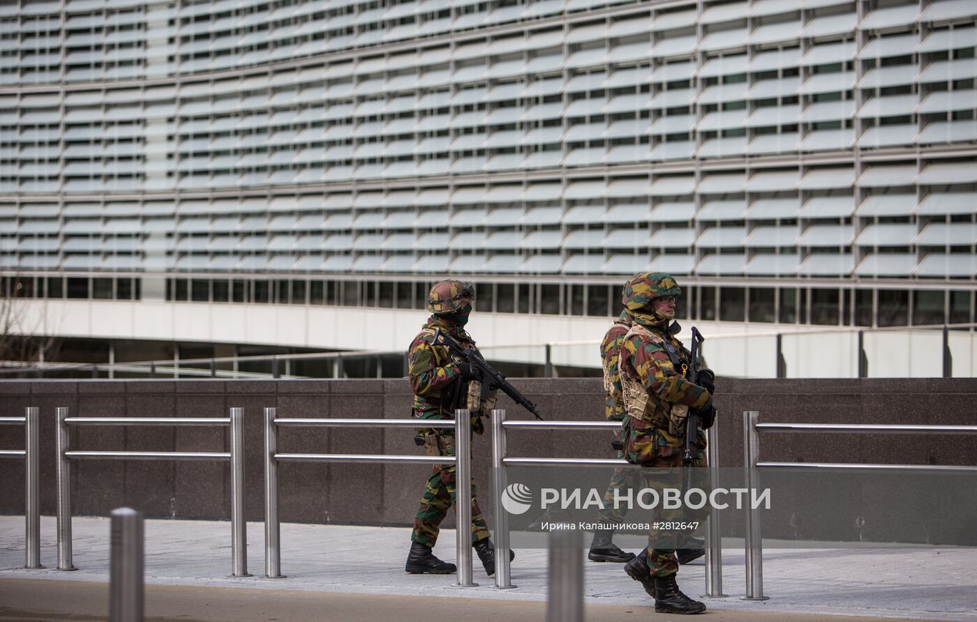 Ситуация в Брюсселе после серии взрывов в аэропорту и метро