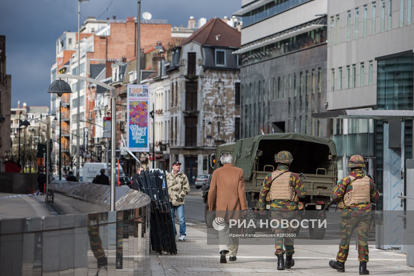 Ситуация в Брюсселе после серии взрывов в аэропорту и метро