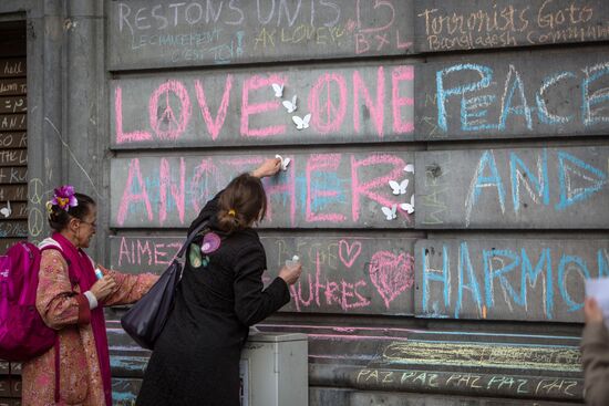 Ситуация в Брюсселе после серии взрывов в аэропорту и метро