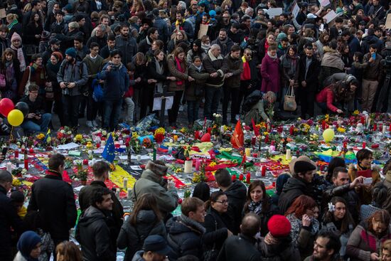 Ситуация в Брюсселе после серии взрывов в аэропорту и метро