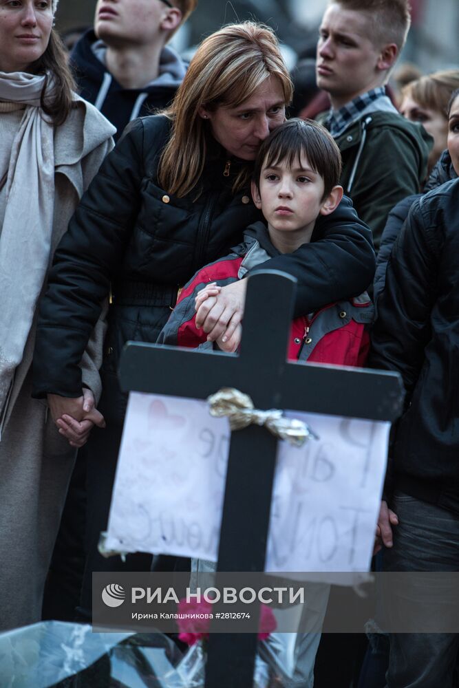 Ситуация в Брюсселе после серии взрывов в аэропорту и метро