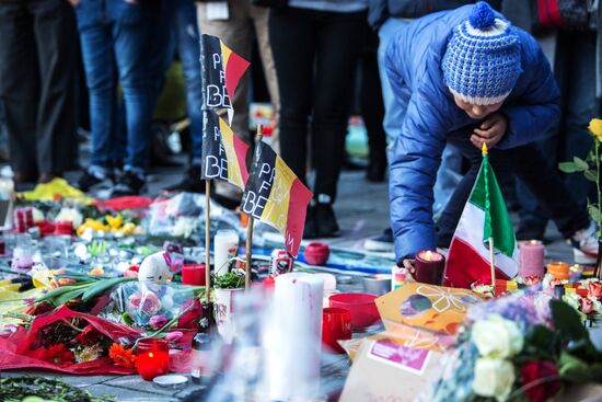 Ситуация в Брюсселе после серии взрывов в аэропорту и метро