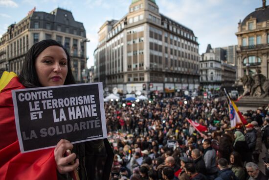 Ситуация в Брюсселе после серии взрывов в аэропорту и метро