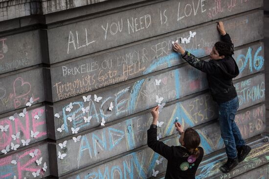 Ситуация в Брюсселе после серии взрывов в аэропорту и метро