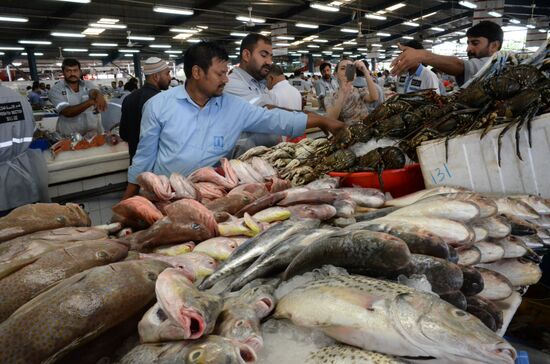 Рыбный рынок в Дубае