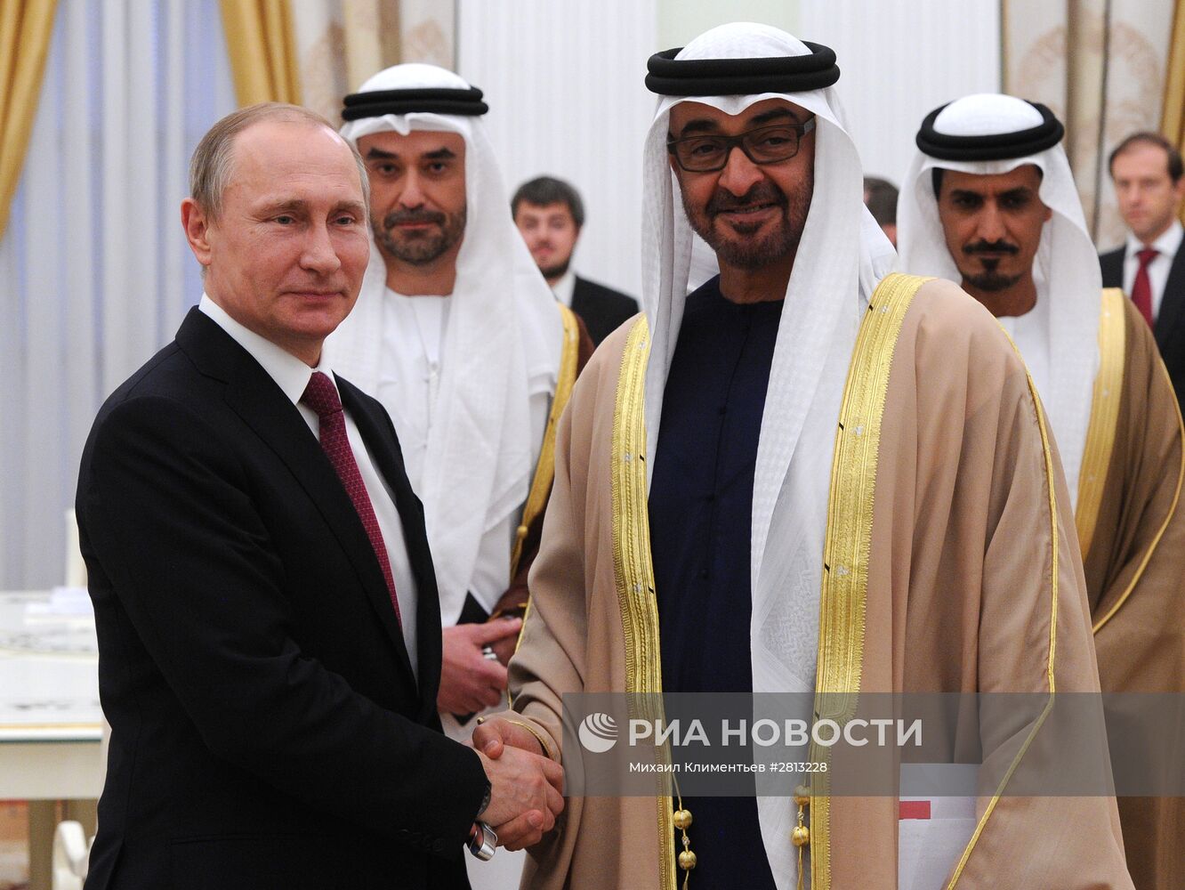 Встреча президента РФ В. Путина с наследным принцем Абу-Даби Мухаммедом Бен Заидом Аль Нахайяном