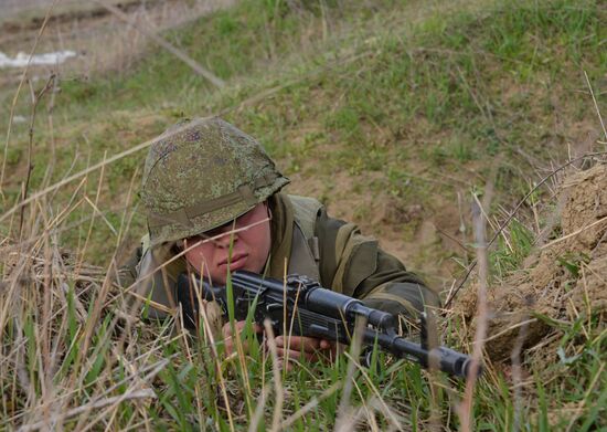 Батальонные тактические учения в Чечне