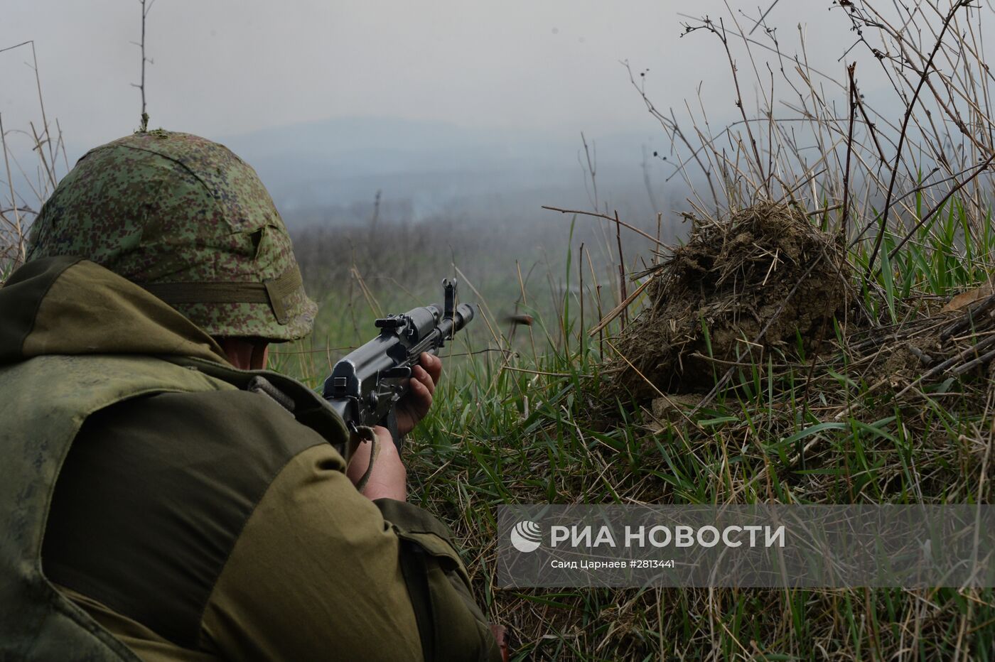 Батальонные тактические учения в Чечне