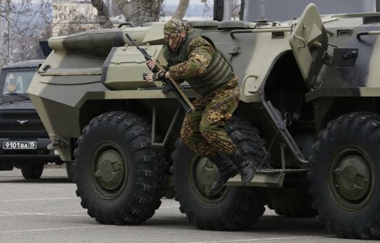 Празднование 205-летия внутренних войск МВД РФ в Севастополе