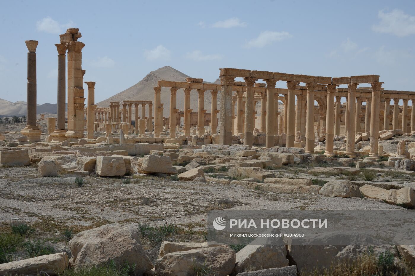 Разрушенная историческая часть Пальмиры