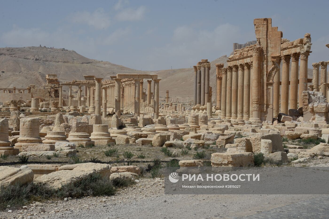 Разрушенная историческая часть Пальмиры