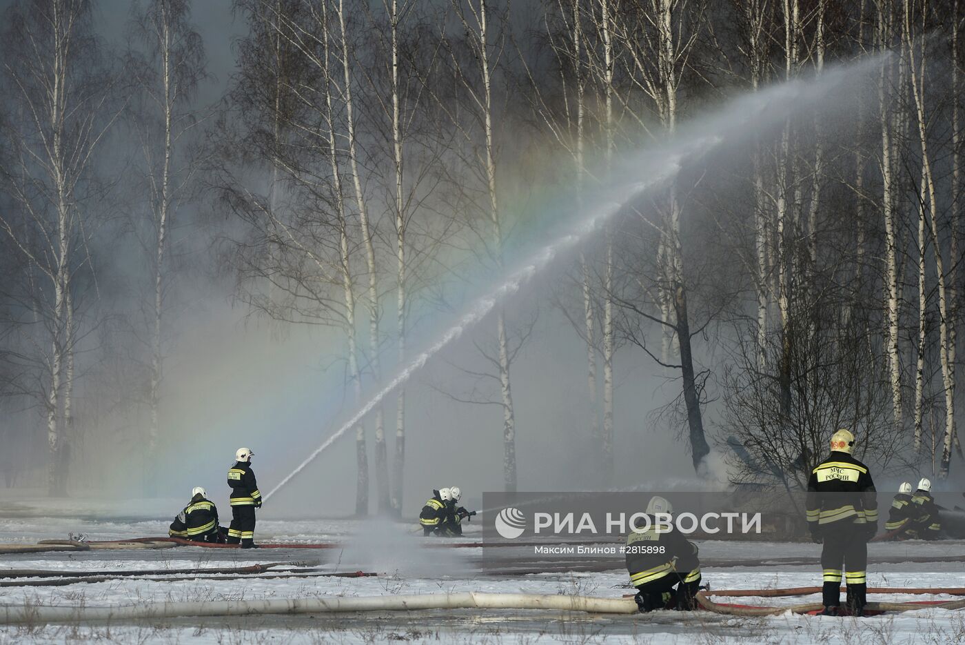 Учения МЧС России по ликвидации природных пожаров