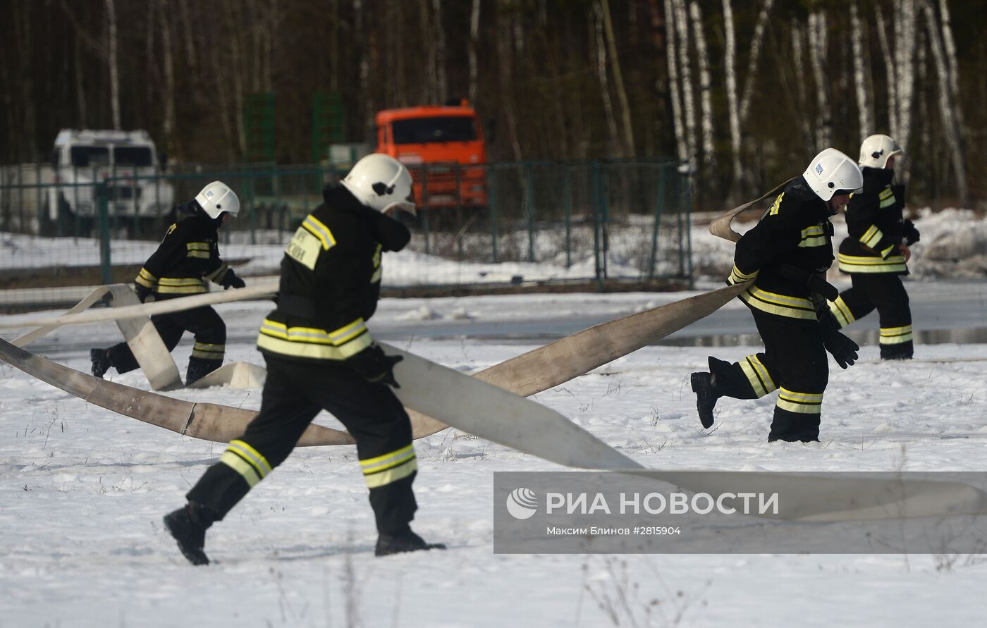 Учения МЧС России по ликвидации природных пожаров