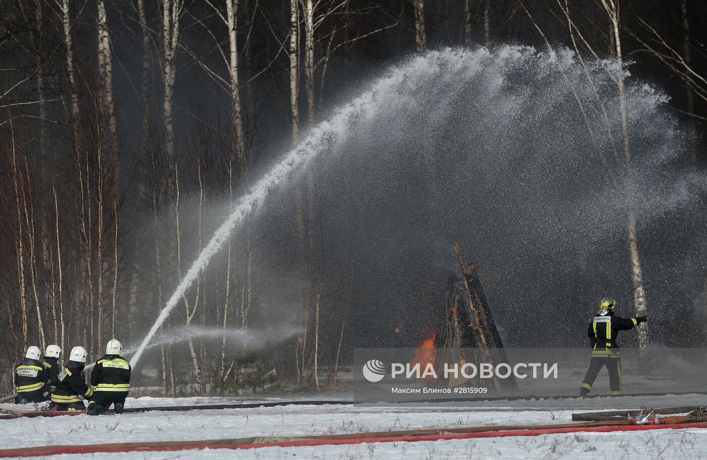 Учения МЧС России по ликвидации природных пожаров