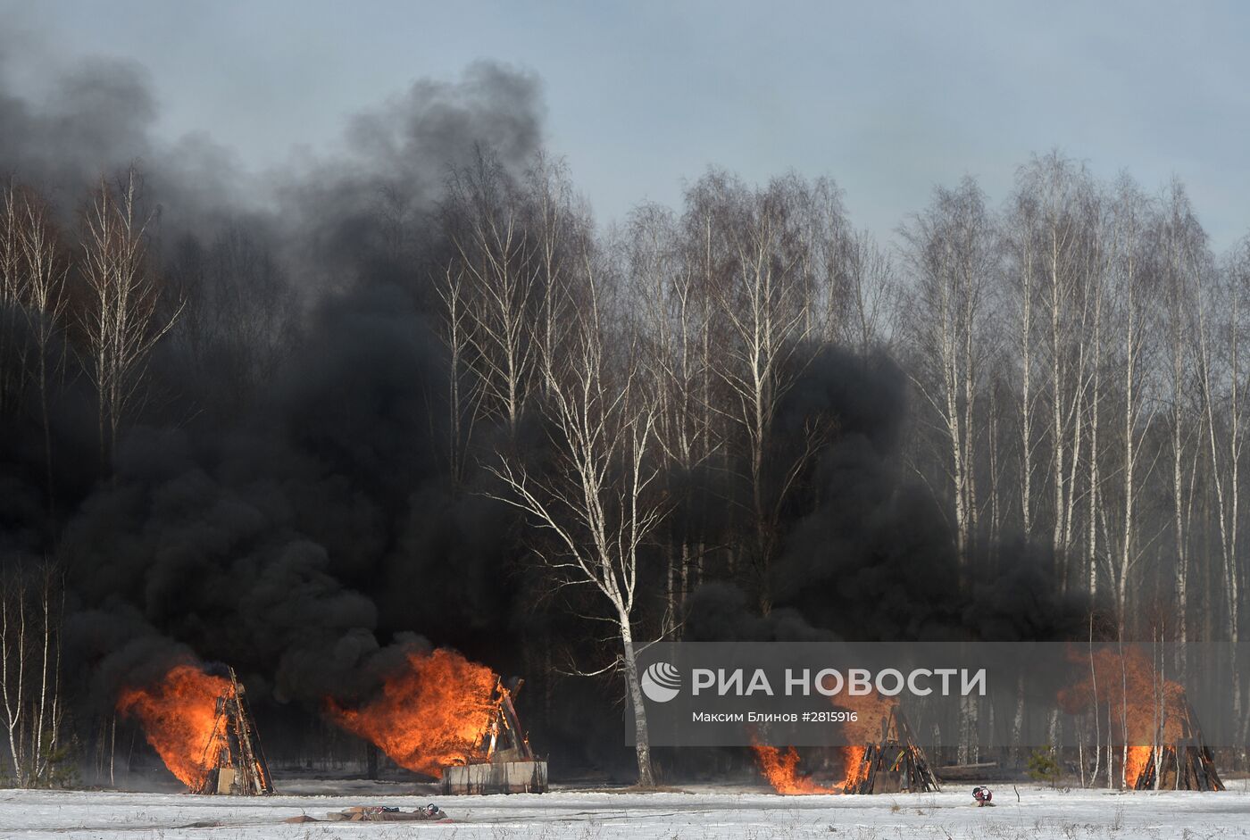 Учения МЧС России по ликвидации природных пожаров